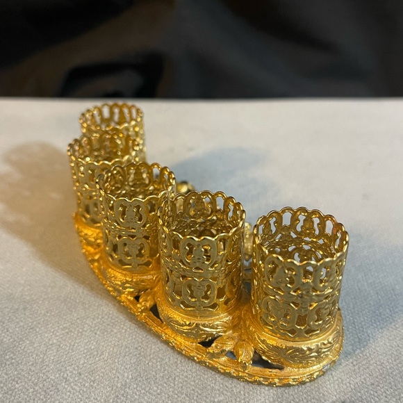 Vintage Lipstick Holder with Flowers and Birds - Picture 4 of 5